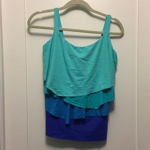 Tankini top and brief bottom